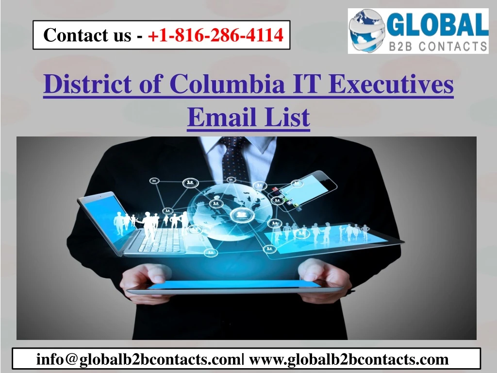 district of columbia it executives email list