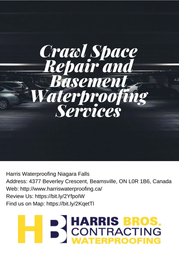 Crawl Space Repair and Basement Waterproofing Services
