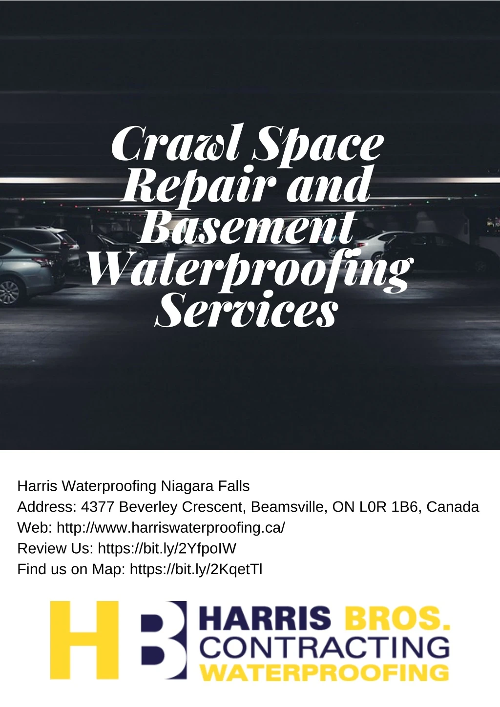 crawl space repair and basement waterproofing