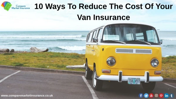 How Can You Save With Compare Market Insurance Van Insurance?