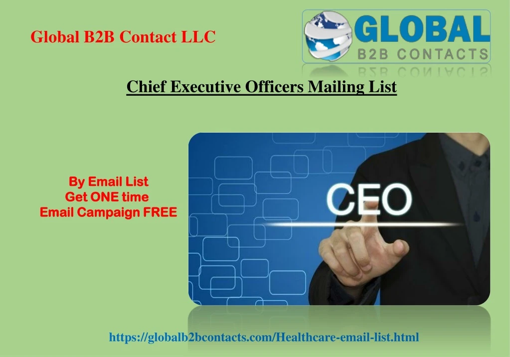 PPT - Chief Executive Officers Mailing List PowerPoint Presentation ...