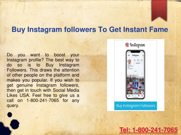 Buy Instagram Followers and Likes To Get Instant Fame