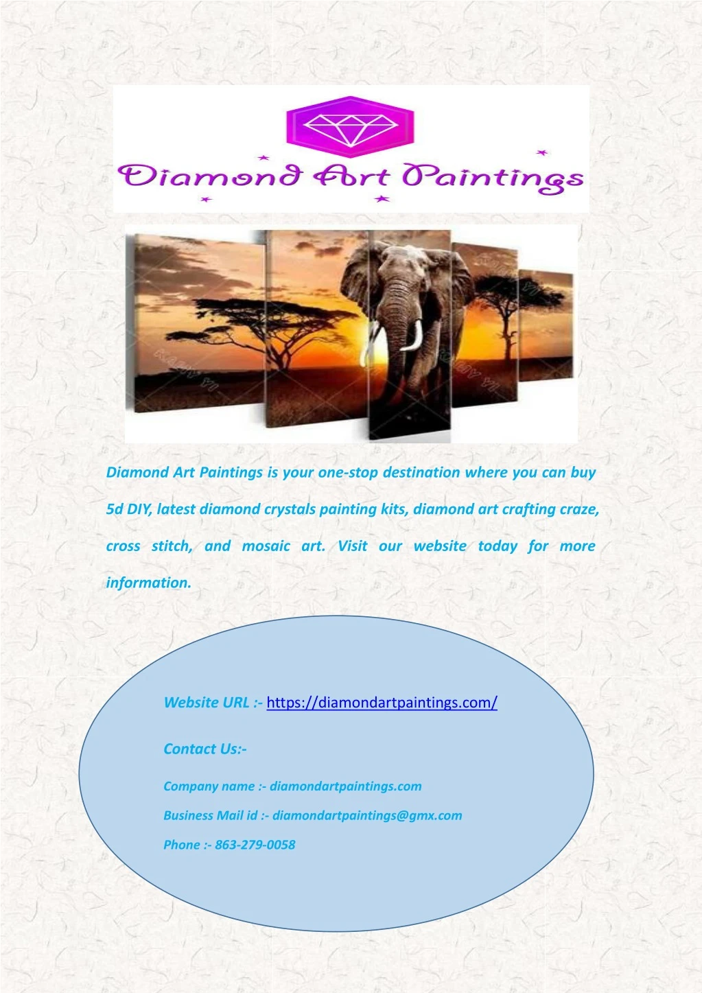 diamond art paintings is your one stop