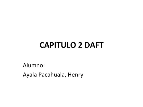 CAPITULO 2 DAFT