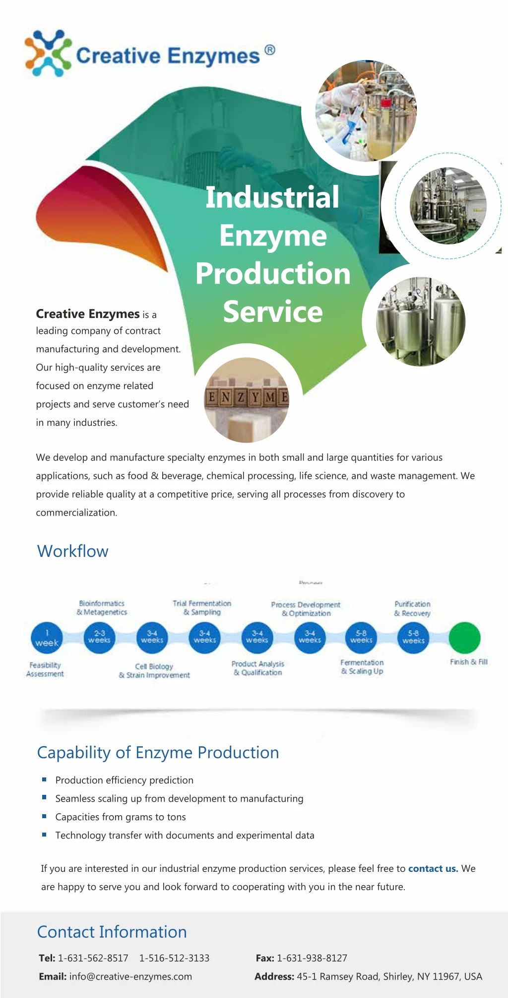 industrial enzyme production service
