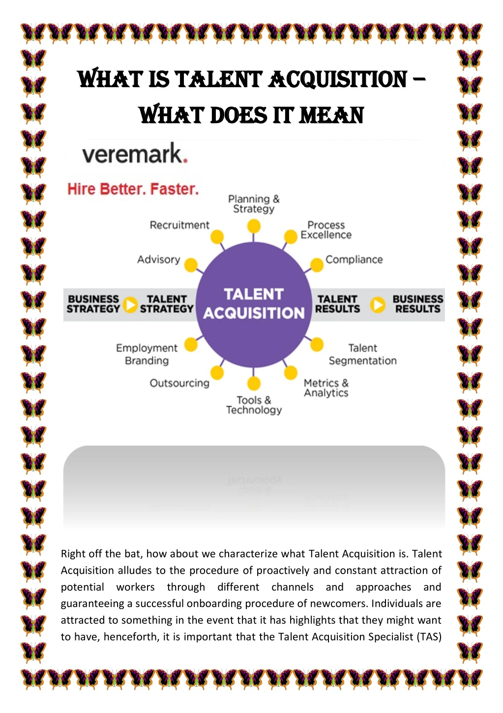 what is talent acquisition what is talent