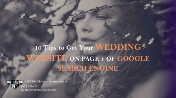 10 Tips to Get Your Wedding Website On Page 1 of Google Search Engine