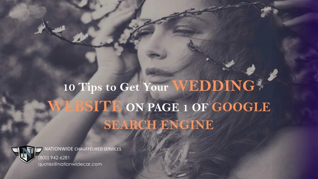 10 tips to get your wedding website on page