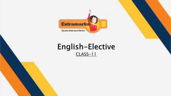 Learning CBSE Class11 Elective English Online
