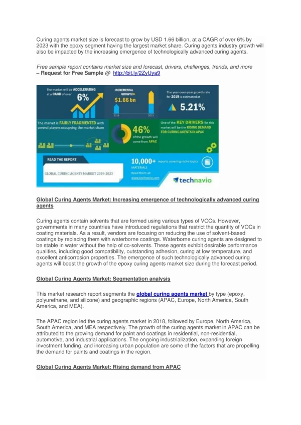 Curing Agents Global Market Research Report is witnessed to grow USD 1.66 billion, at a CAGR of 6% during Forecast Perio