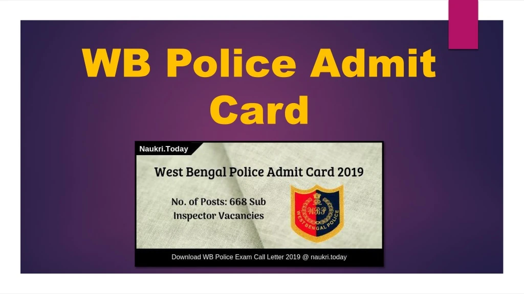 wb police admit card