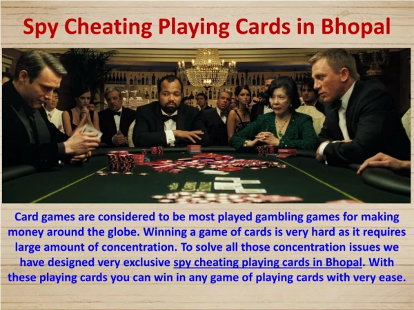 Easy Winning with Spy Cheating Playing Cards in Bhopal