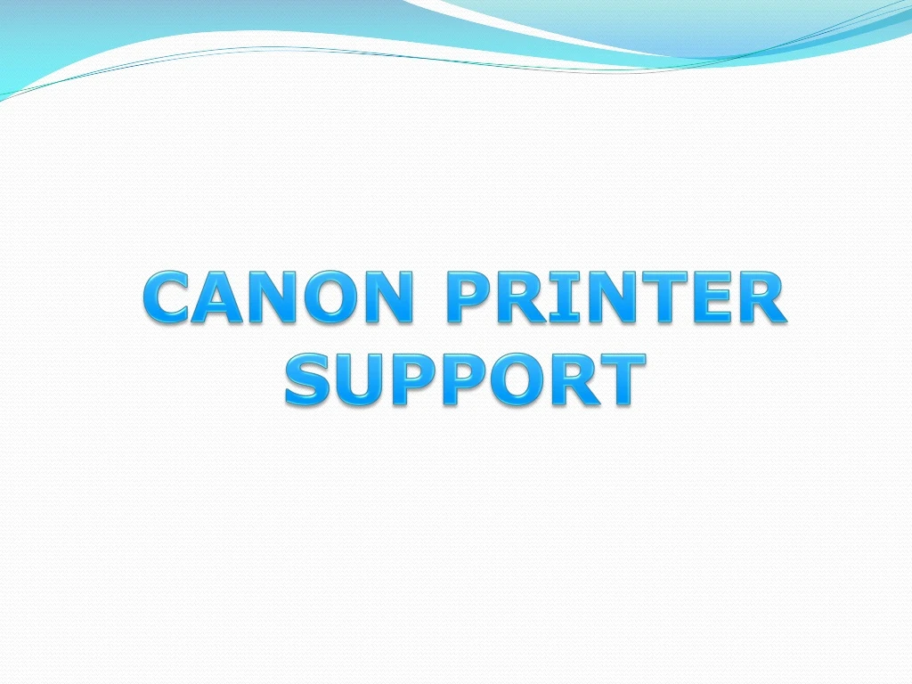 canon printer support