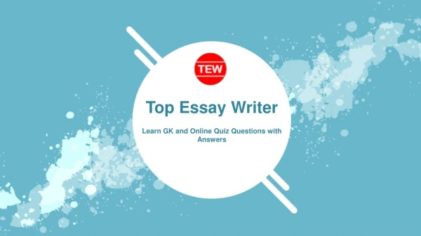 Top Essay Writer