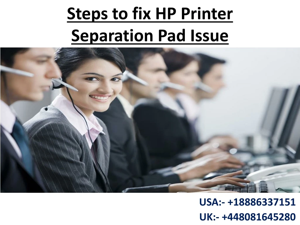 steps to fix hp printer separation pad issue