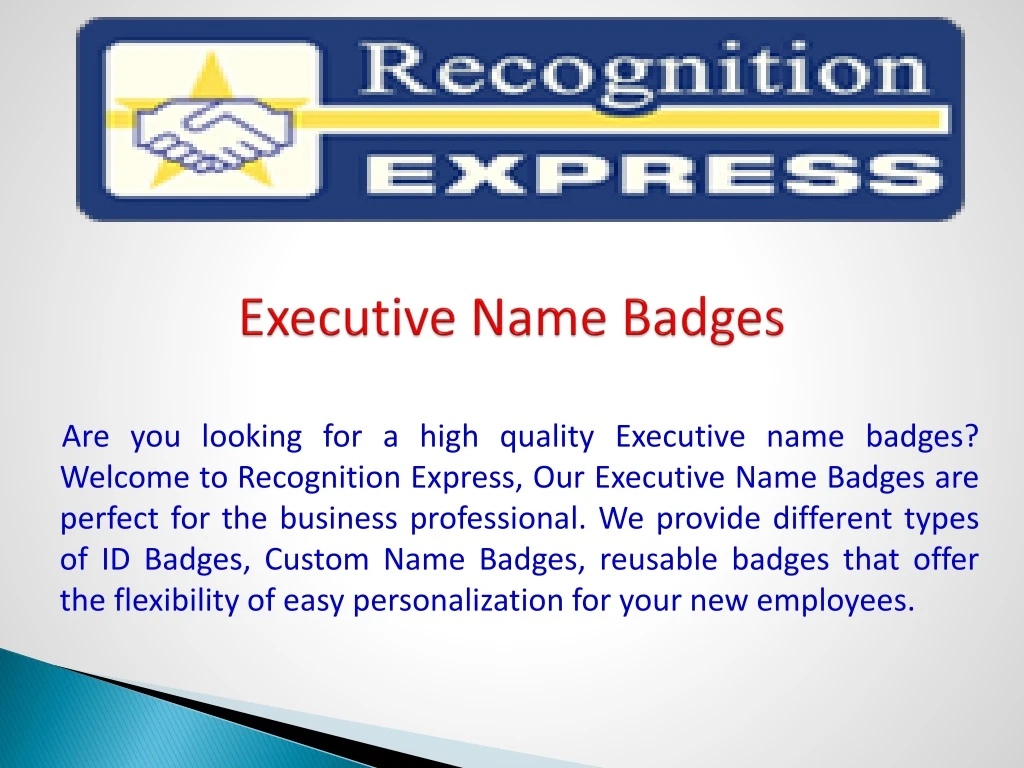 executive name badges