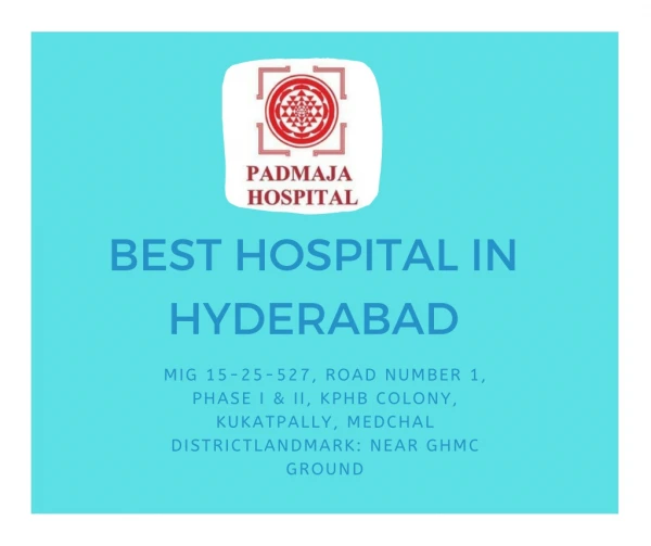 Best Hospital in hyderabad