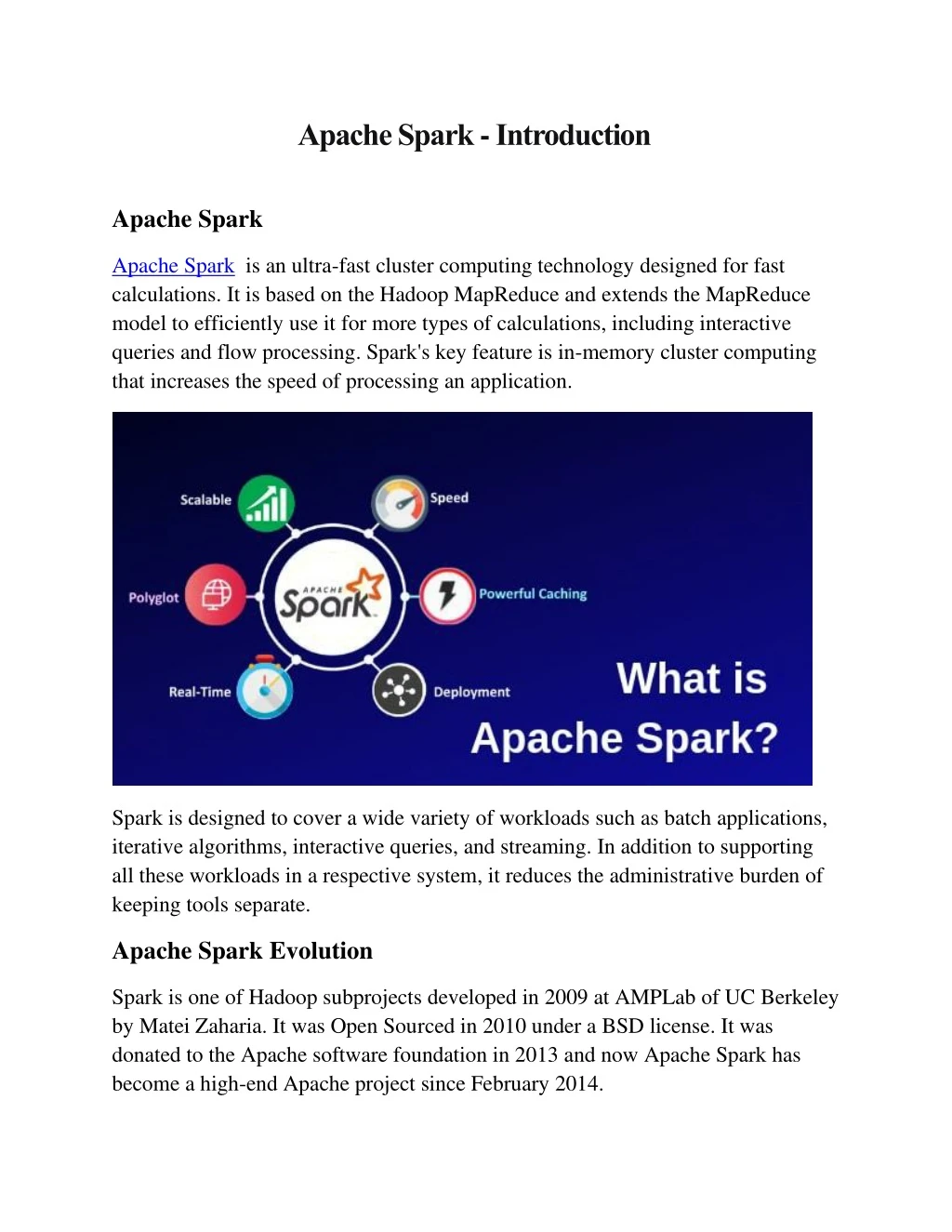 apache spark introduction