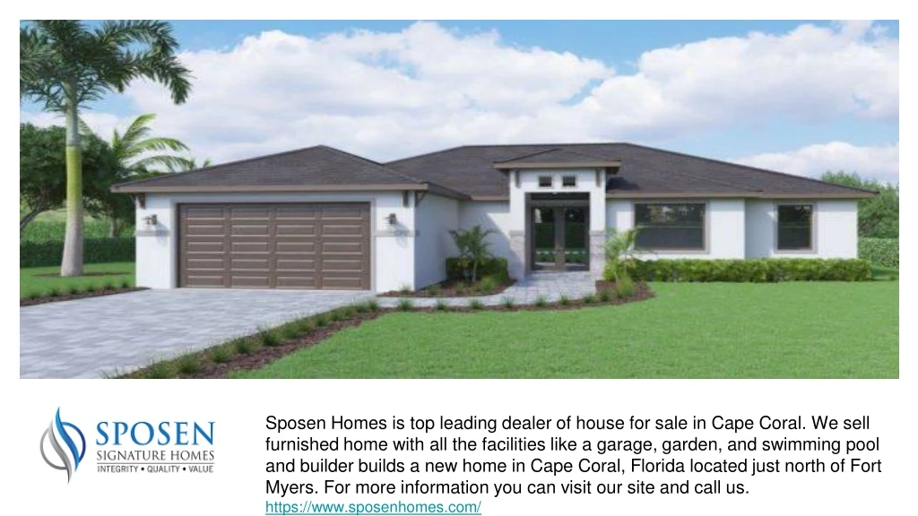 sposen homes is top leading dealer of house