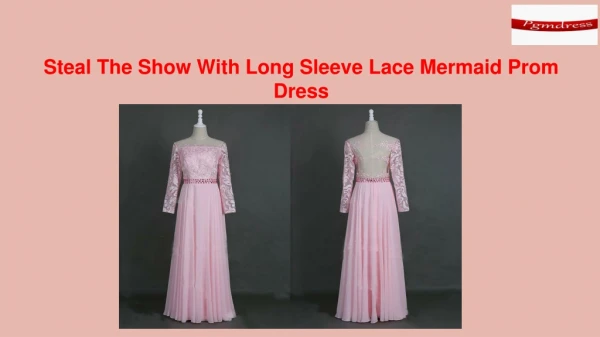Steal The Show With Long Sleeve Lace Mermaid Prom Dress