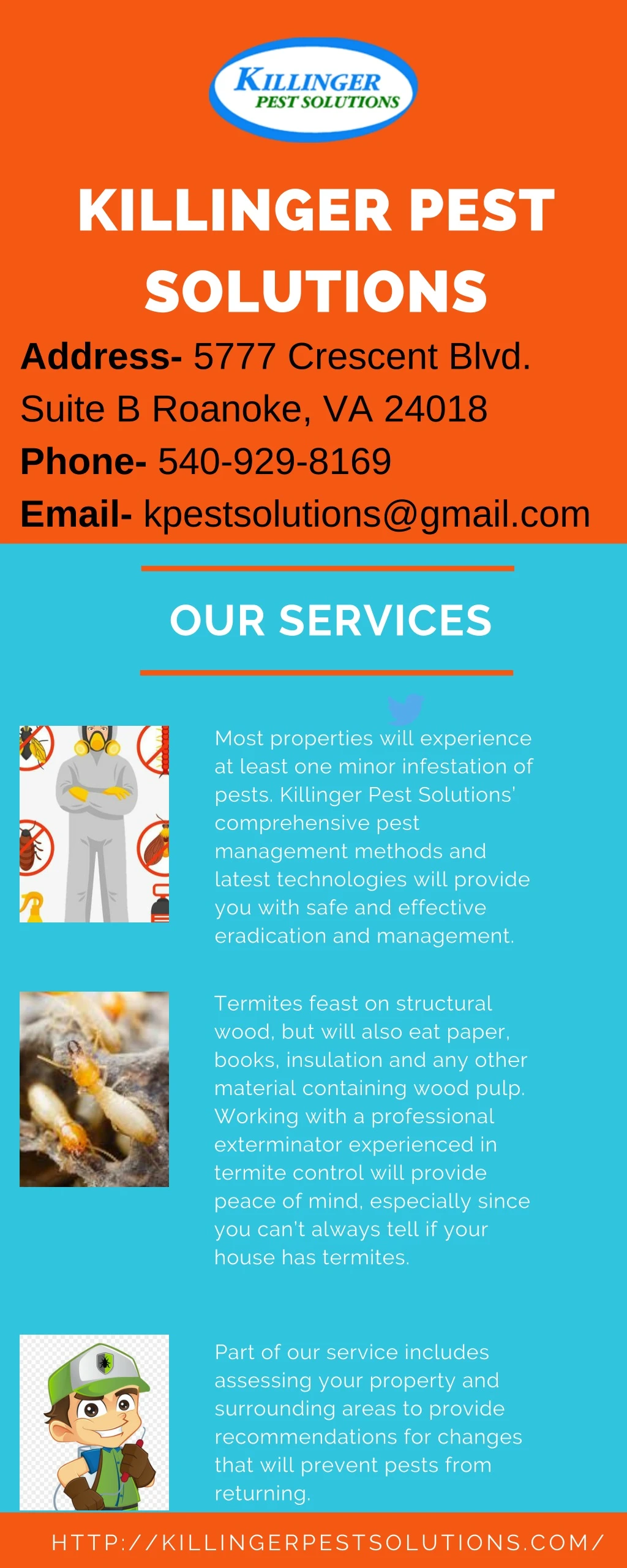 killinger pest solutions address 5777 crescent