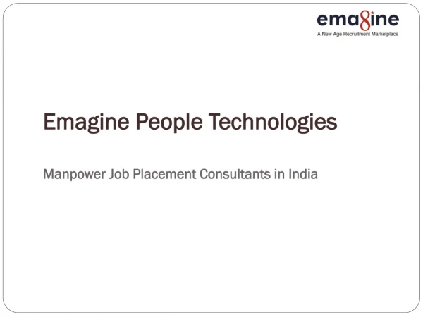 Best Manpower Job Placements Consultants in India-Emagine People Technologies