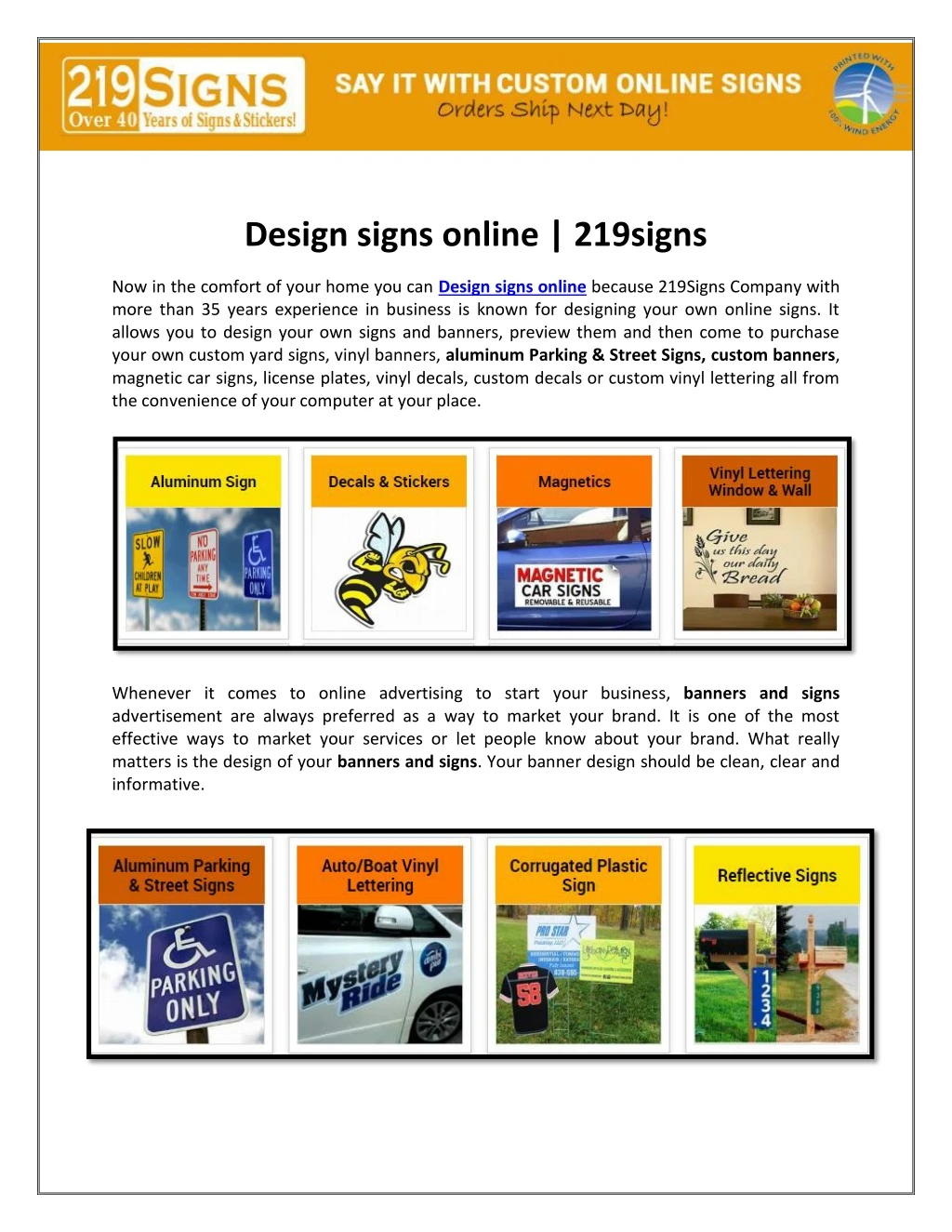 design signs online 219signs