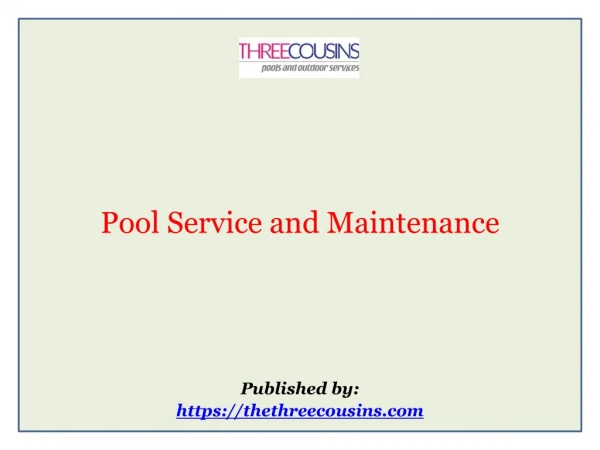 Pool Service and Maintenance