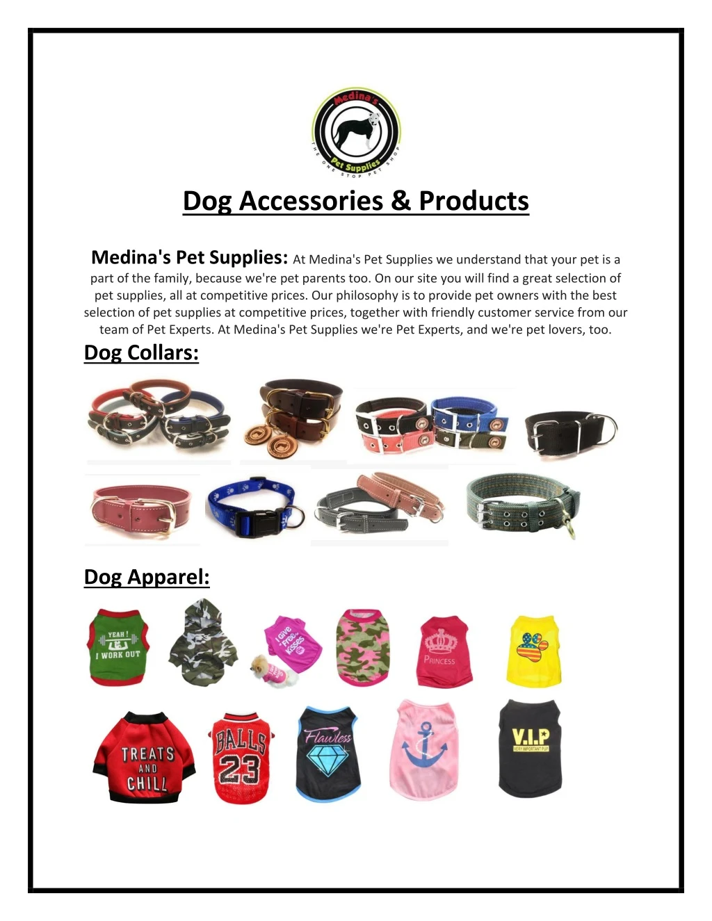 dog accessories products