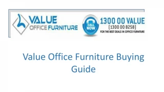Value Office Furniture Buying Guide