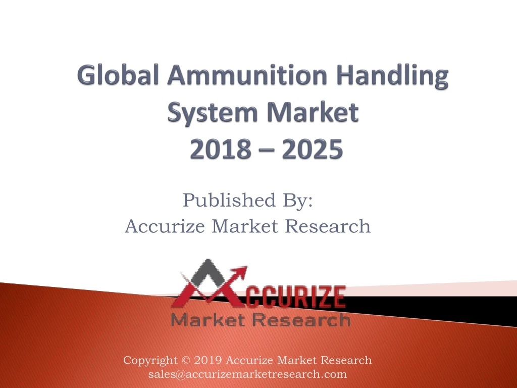 global ammunition handling system market 2018 2025
