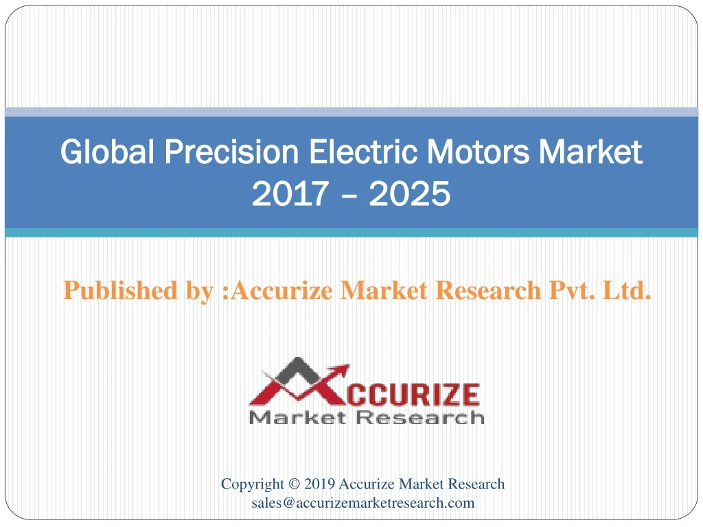 global precision electric motors market 2017 2025