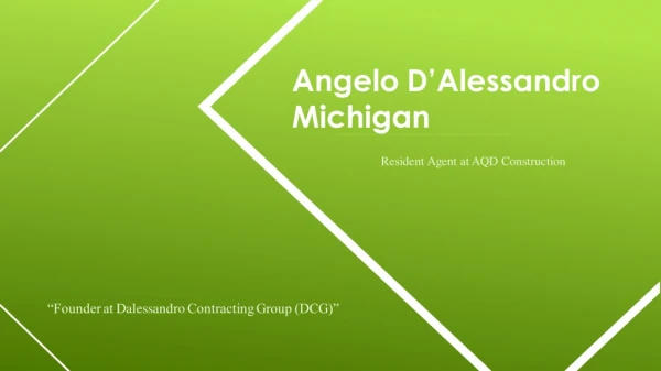 Angelo D’Alessandro Michigan - Experienced Professional