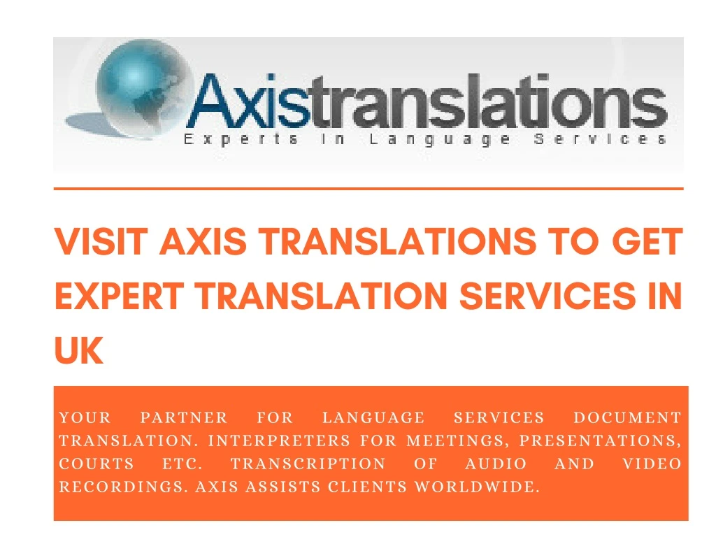 visit axis translations to get expert translation