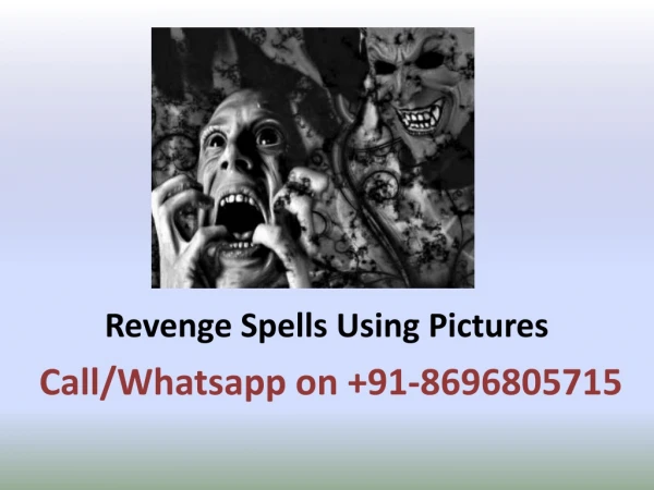 Revenge Spells Using Pictures