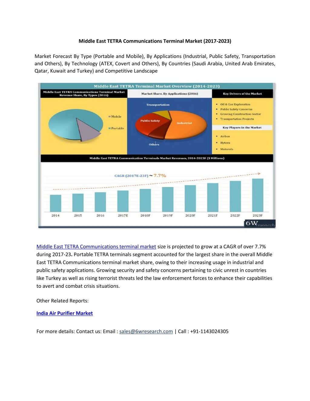 middle east tetra communications terminal market