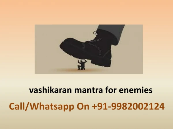 Vashikaran Mantra For Enemies