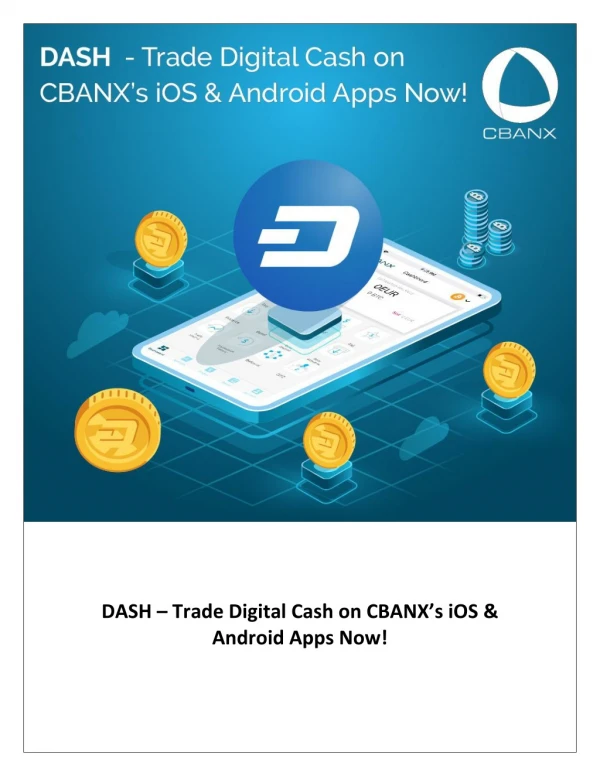 DASH Digital cash trading