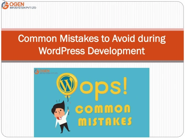Common Mistakes to Avoid during WordPress Development