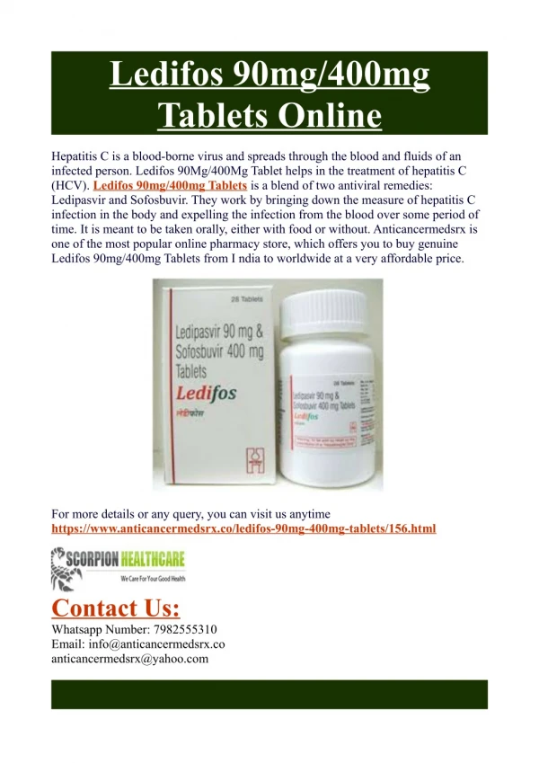 Ledifos 90mg/400mg Tablets