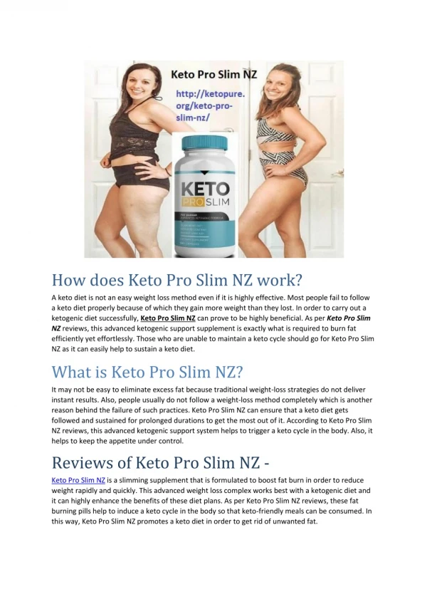 Keto Pro Slim NZ