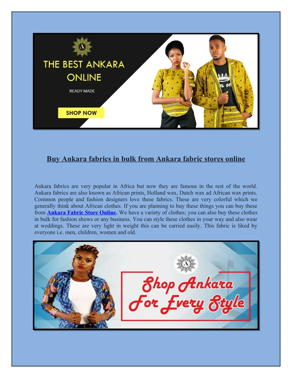 buy ankara fabrics in bulk from ankara fabric