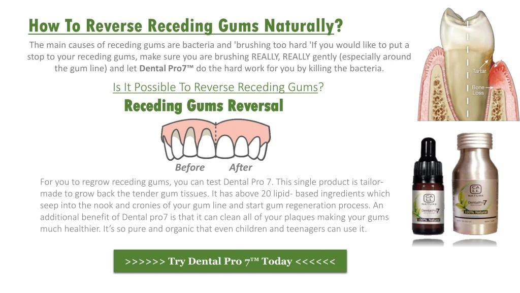 how to reverse receding gums naturally