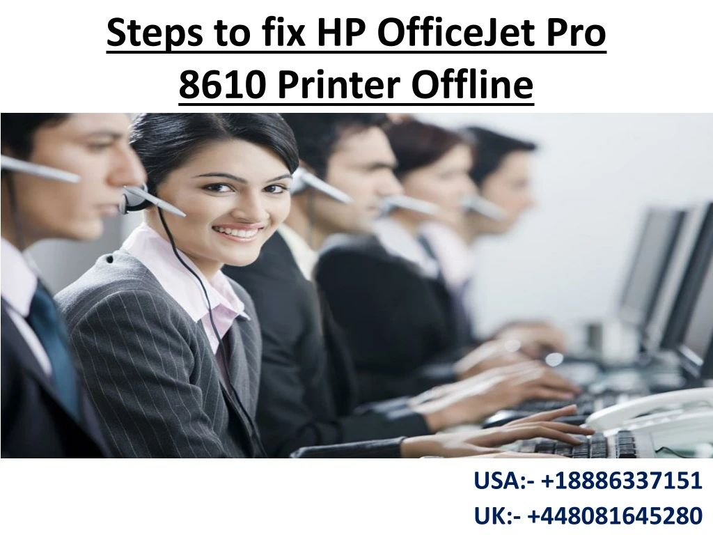 steps to fix hp officejet pro 8610 printer offline