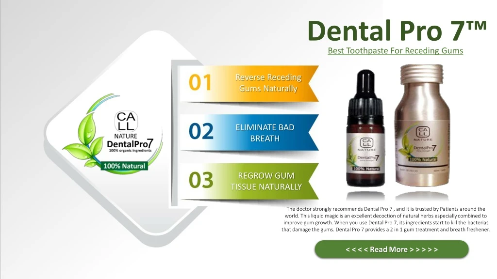 dental pro 7 best toothpaste for receding gums