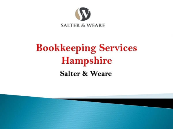 Bookkeeping Services Hampshire | Salter & Weare