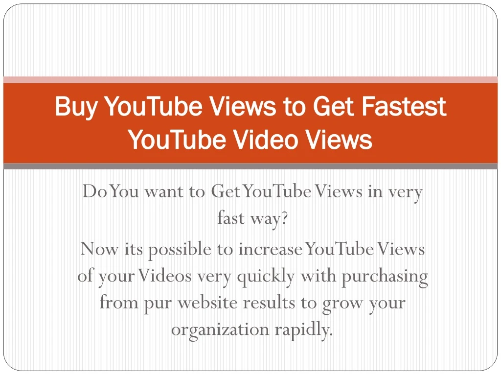 buy youtube views to get fastest youtube video views
