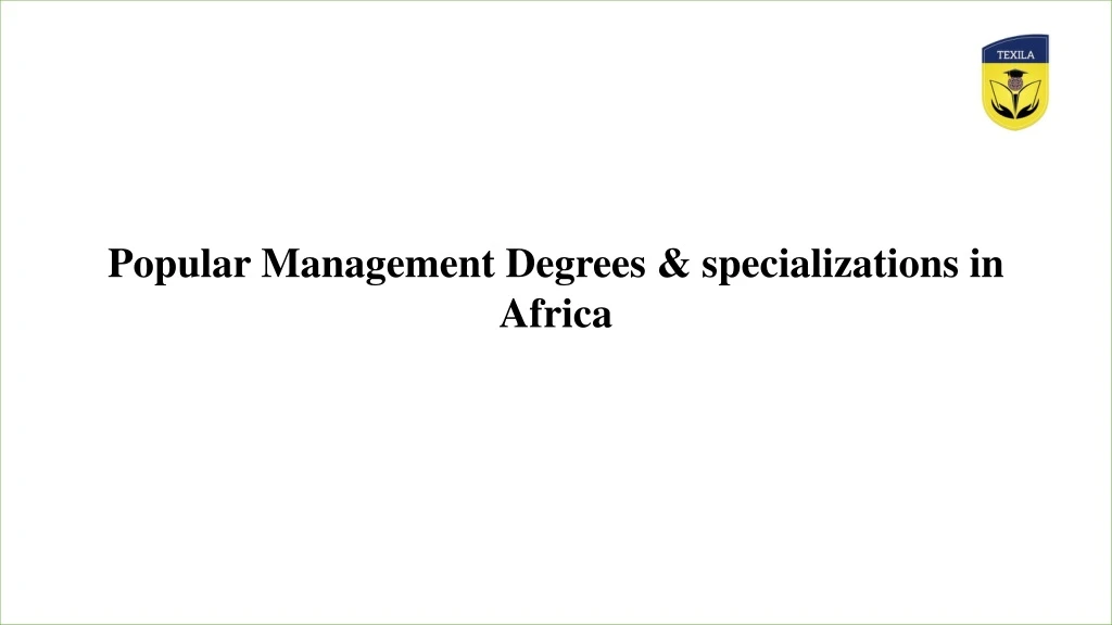 popular management degrees specializations