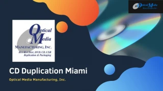 CD Duplication Miami