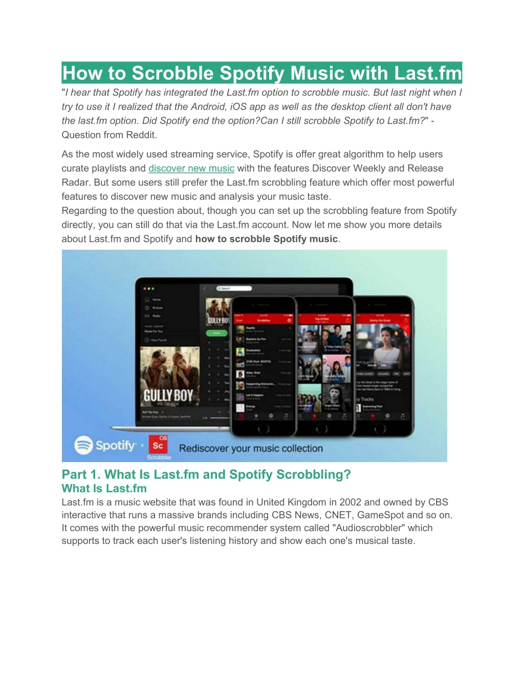 how to scrobble spotify music with last fm i hear